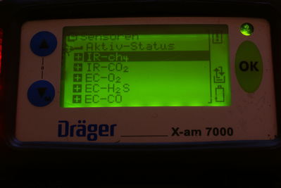 DrÃ¤ger X-AM 7000 Einstellungen Sensoren
