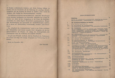 Handbuch der Grubensicherheit Teil 1 Inhaltsverzeichnis 1
Quelle: Verlag Technik Berlin 1952
