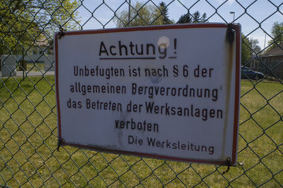 K + S SalzfÃ¶rderung Schacht Riedel Betreten verboten
Schlüsselwörter: Riedel;Bergwerk;FÃ¶rdertum;Schacht