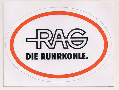 RAG Aufkleber Die Ruhrkohle
