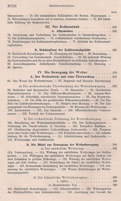 Bergbaukunde von C.H. Fritzsche Erster Band Inhaltsverzeichnis 14
Quelle: Springer Verlag OHG in Berlin von 1942
