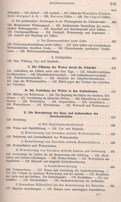 Bergbaukunde von C.H. Fritzsche Erster Band Inhaltsverzeichnis 15
Quelle: Springer Verlag OHG in Berlin von 1942
