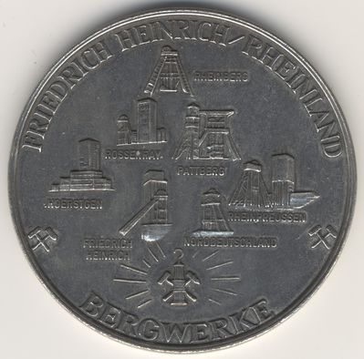 Friedrich Heinrich / Rheinland Bergwerke Medaille
Schlüsselwörter: Rossenray
