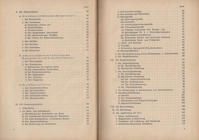 Der prakische Bergmann Inhaltsverzeichnis 2
Quelle: VEB Carl Marhold Verlag, Halle (Saale)
