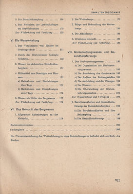 Fachkunde fÃ¼r den Steinkohlenbergbau Teil 2 Inhaltsverzeichnis 3
Volk und Wissen Volkseigener Verlag Berlin 1953
