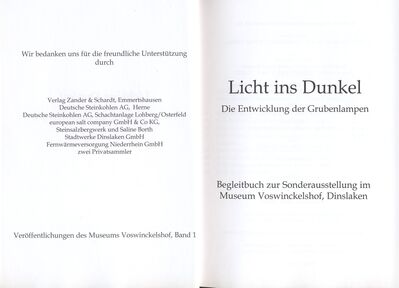 Licht ins Dunkel - Die Entwicklung der Grubenlampen
Schlüsselwörter: Licht ins Dunkel - Die Entwicklung der Grubenlampen