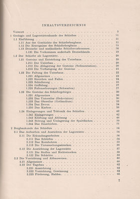 Fachkunde fÃ¼r den Schieferbergbau Inhaltsverzeichnis 1
Quelle: Fachbuchverlag Leipzig 1955
