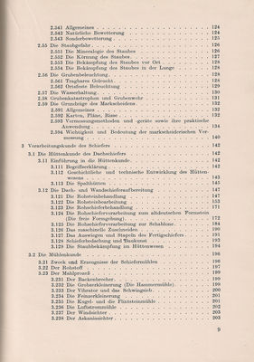 Fachkunde fÃ¼r den Schieferbergbau Inhaltsverzeichnis 3
Quelle: Fachbuchverlag Leipzig 1955
