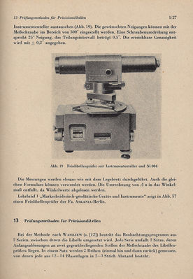 Untersuchung Markscheiderischer GerÃ¤te und Instrumente 1. Lehrbrief Inhaltsverzeichnis Aus dem Inhalt 3
Herausgegeben von der Hauptleitung Fernstudium der Bergakademie Freiberg im Auftrag der Staatssekreteriats fÃ¼r das Hoch- und Fachschulwesen der Deutschen Demokratischen Republik 
