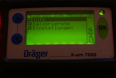 DrÃ¤ger X-AM 7000 Einstellungen 
