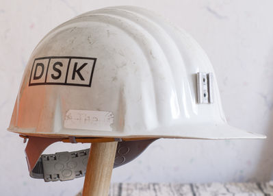 DSK Helm weiÃŸ 
Helmfarbe weiÃŸ steht fÃ¼r Steiger und auch Aufsichtshauer.
Schuberth Helm.
