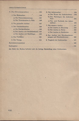Fachkunde fÃ¼r den Erzbergbau Teil 1 Inhaltsverzeichnis 4
Aus: Volk und Wissen volkseigener Verlag Berlin , Redaktionsschluss 2.3.1953. Satz und Druck: Buchdruckerei Frankenstein GmbH, Leipzig
