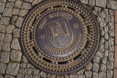 Gullideckel in der Stadt
