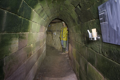 Besucherbergwerk Grube Gustav am MeiÃŸner - Blick in den Stollen
Schlüsselwörter: Grube Gustav;MeiÃŸner;Besucherbergwerk