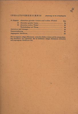 Markscheidekunde und GeodÃ¤sie 2. Lehrbrief Teil III LÃ¤ngenmessungen Inhalt Teil 2
Quelle: Hauptabteilung Fernstudium der Bergakademie Freiberg im Auftrag des Ministeriums fÃ¼r Schwerindustrie der Deutschen Demokratischen Republik
