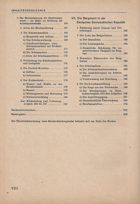 Fachkunde fÃ¼r den Steinkohlenbergbau Teil 1 Inhaltsverzeichnis 4
Volk und Wissen Volkseigener Verlag Berlin 1953
